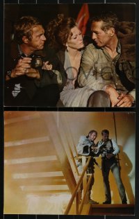 3b0658 TOWERING INFERNO 7 color 11x14 stills 1974 Fire Chief Steve McQueen & Paul Newman!