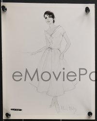 3b1095 GIANT 6 8x10 stills 1956 all great artwork wardrobe stills for Elizabeth Taylor!