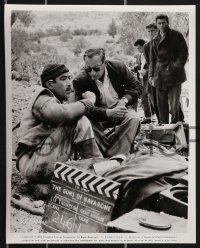 3b1107 GUNS OF NAVARONE 3 8x10 stills 1961 Gregory Peck, Anthony Quinn, all candids on set!