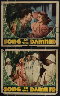 3b0674 ESCAPE FROM DEVIL'S ISLAND 3 LCs 1935 Victor Jory, Florence Rice, Song of the Damned!