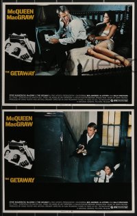 3b0675 GETAWAY 3 LCs 1980 Steve McQueen, Ali McGraw, Sam Peckinpah, cool action images!