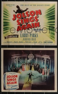 3b0640 JOLSON SINGS AGAIN 8 LCs 1949 artwork of Larry Parks as Al in the rest of the story!