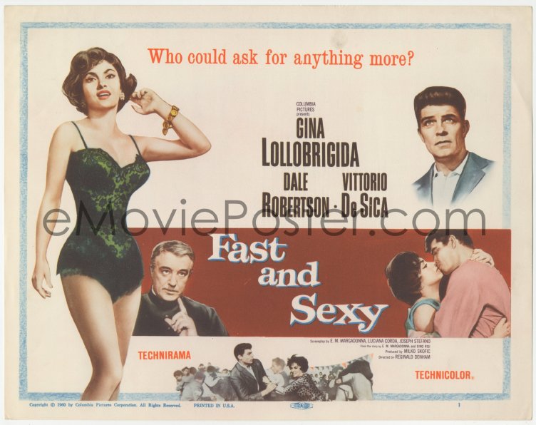 eMoviePoster.com: 3b0403 FAST & SEXY TC 1961 de Sica, who could ask for