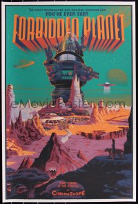 3c0524 FORBIDDEN PLANET signed #2/425 24x36 art print 2014 by Laurent Durieux, regular edition!