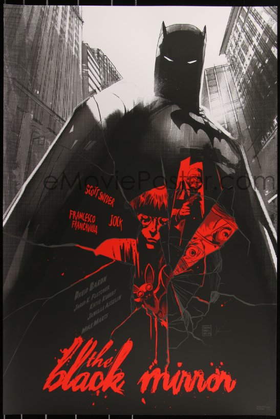 : 3c0153 BATMAN #2/275 24x36 art print 2014 Mondo,  Francesco Francavilla & Jock, The Black Mirror!