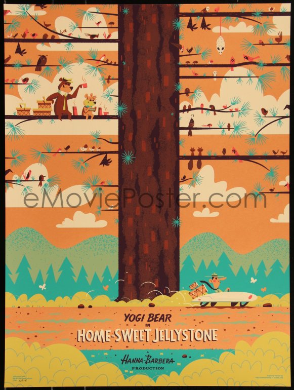 eMoviePoster.com: 3c2267 YOGI BEAR #3/175 18x24 art print 2014 Mondo ...