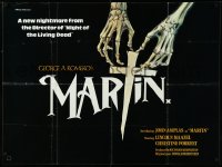 3d1252 MARTIN British quad 1977 directed by George Romero, creepy skeleton hand w/cross horror art!