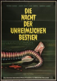 3d0413 KILLER SHREWS German 1962 classic horror art of all that was left after the monster attack!