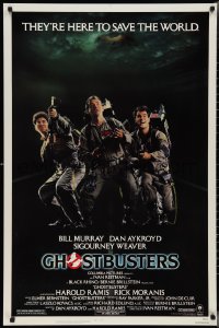 3d1347 GHOSTBUSTERS 1sh 1984 Bill Murray, Dan Aykroyd & Harold Ramis here to save the world!