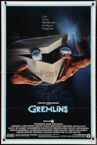 3d0556 GREMLINS 1sh 1984 cute, clever, mischievous, dangerous, Joe Dante Christmas horror comedy!