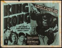 3d1799 KING KONG style A 1/2sh R1952 he's holding Fay Wray on Empire State Building+headshots of top stars!