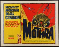 3d1809 MOTHRA 1/2sh 1962 Mosura, Toho, ravishing a universe for love, cool monster art