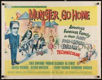 3d1811 MUNSTER GO HOME 1/2sh 1966 Fred Gwynne, Yvonne De Carlo, Al Lewis, from TV, very rare!