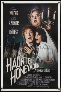 3d1362 HAUNTED HONEYMOON 1sh 1986 Gene Wilder, Gilda Radner, Dom DeLuise in drag!