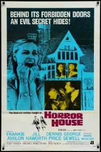 3d0563 HORROR HOUSE 1sh 1970 behind its forbidden doors an evil secret hides!