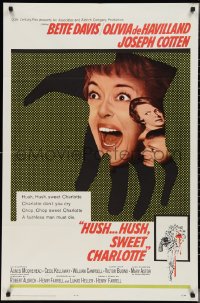 3d0569 HUSH...HUSH, SWEET CHARLOTTE 1sh 1965 Bette Davis, Olivia de Havilland, Robert Aldrich!