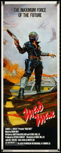 3d1872 MAD MAX insert 1980 George Miller post-apocalyptic classic, Garland art of Mel Gibson!