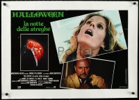 3d0315 HALLOWEEN linen Italian 18x27 pbusta 1979 P.J. Soles, Donald Pleasence, John Carpenter