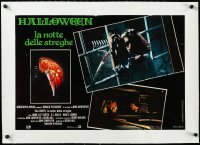 3d0314 HALLOWEEN linen Italian 18x27 pbusta 1979 Jamie Lee Curtis by rake, John Carpenter classic!