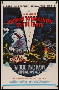 3d0579 JOURNEY TO THE CENTER OF THE EARTH 1sh 1959 Jules Verne fabulous world below the world!