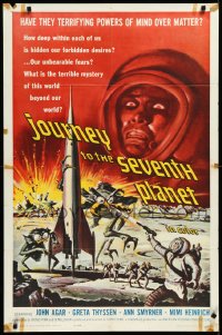 3d0580 JOURNEY TO THE SEVENTH PLANET 1sh 1961 they have terrifying powers of mind over matter!