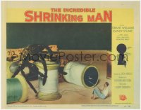 3d0782 INCREDIBLE SHRINKING MAN LC #6 1957 special fx image of tiny man battling giant tarantula!