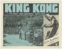 3d0821 KING KONG LC #2 R1952 great image of Robert Armstrong & crew approaching island natives!