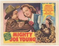 3d0826 MIGHTY JOE YOUNG LC #8 1949 c/u of pretty Terry Moore & Ben Johnson, 1st Ray Harryhausen!