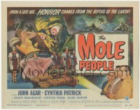 3d0830 MOLE PEOPLE TC 1956 from a lost age, horror crawls from the depths of the Earth, great art!