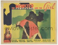 3d0987 MONSTER & THE GIRL LC 1941 best image of fake gorilla carrying unconscious Ellen Drew!