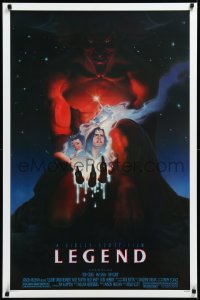 3d1391 LEGEND 1sh 1986 Tom Cruise, Mia Sara, Tim Curry, Ridley Scott, cool Blackshear fantasy art!