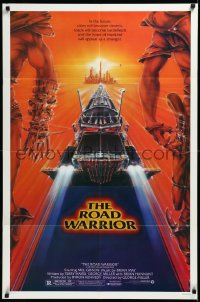 3d0591 MAD MAX 2: THE ROAD WARRIOR 1sh 1982 Mel Gibson in the title role, great art by Commander!