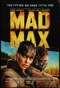 3d1405 MAD MAX: FURY ROAD advance DS 1sh 2015 great cast image of Tom Hardy, Charlize Theron!