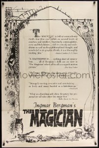 3d0594 MAGICIAN 1sh 1959 Ingmar Bergman's classic Ansiktet with Max Von Sydow & Ingrid Thulin!