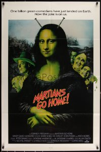 3d0597 MARTIANS GO HOME int'l 1sh 1989 wacky alien Mona Lisa, Randy Quaid, Margaret Colin!