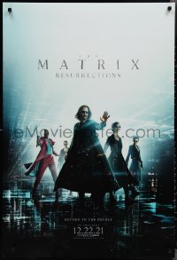 3d1410 MATRIX RESURRECTIONS IMAX teaser DS 1sh 2021 Keanu Reeves, Carrie-Anne Moss, top cast!