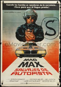 3d1586 MAD MAX Spanish 1980 George Miller post-apocalyptic classic, different art of Mel Gibson!