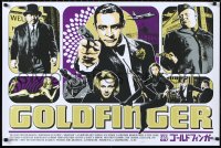 3d1550 GOLDFINGER signed artist's proof 24x36 art print 2010 by James Rheem Davis, Purple ed.!