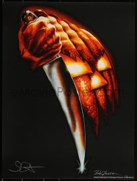 3d1655 HALLOWEEN signed #13/200 18x24 art print 2018 by artist Bob Gleason & director John Carpenter!