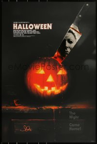 3d1532 HALLOWEEN signed #34/300 24x36 art print 2017 by director John Carpenter, regular ed.!