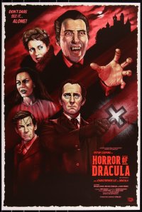 3d1535 HORROR OF DRACULA signed #18/20 artist's proof 24x36 art print 2018 by artist Sara Deck!