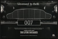 3d1676 LIVING DAYLIGHTS 12x18 special poster 1986 great image of classic Aston Martin car grill!