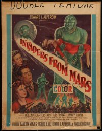 3d0087 INVADERS FROM MARS WC 1953 Menzies classic, hordes of green monsters from outer space, rare!