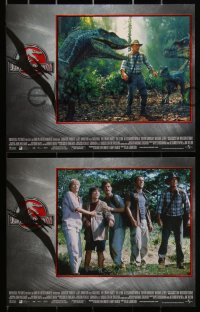 3d1096 JURASSIC PARK III 8 LCs 2001 Sam Neill, William H. Macy, Tea Leoni, cool dinosaur images!