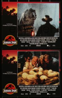 3d1094 JURASSIC PARK 8 LCs 1993 Spielberg, Sam Neill, Laura Dern, Jeff Goldblum, Richard Attenborough