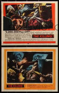 3d1097 KILLING 8 LCs 1957 directed by Stanley Kubrick, Sterling Hayden, classic film noir crime caper