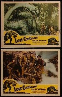 3d1166 LOST CONTINENT 4 LCs 1951 rocket 180,000 years into the unknown, includes 2 dinosaur images!