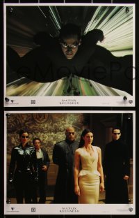 3d1008 MATRIX RELOADED 12 LCs 2003 Keanu Reeves, Carrie-Anne Moss, Hugo Weaving, Fishburne, Bellucci!