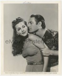 3f1582 COBRA WOMAN 8x10 still 1944 best close up of sexiest Maria Montez & Jon Hall!