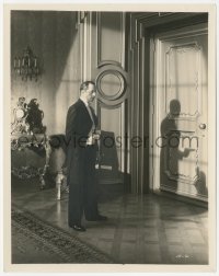 3f1612 JEWEL ROBBERY 8x10 still 1932 William Powell with gun standing in foyer, William Dieterle